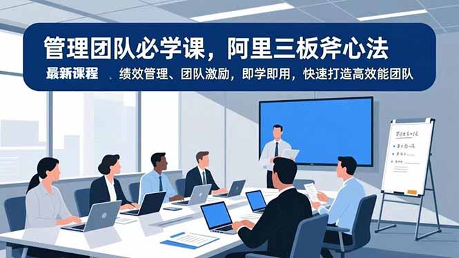 管理团队必学课，阿里三板斧心法、绩效管理、团队激励，即学即用，快速打造高效能团队-搞薯条网