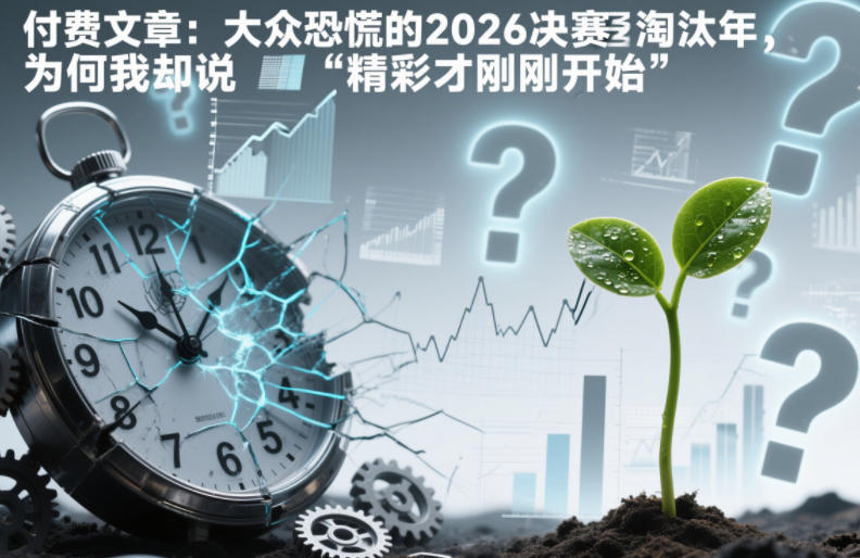 付费文章：大众恐慌的2026决赛淘汰年，为何我却说“精彩才刚刚开始”？-搞薯条网