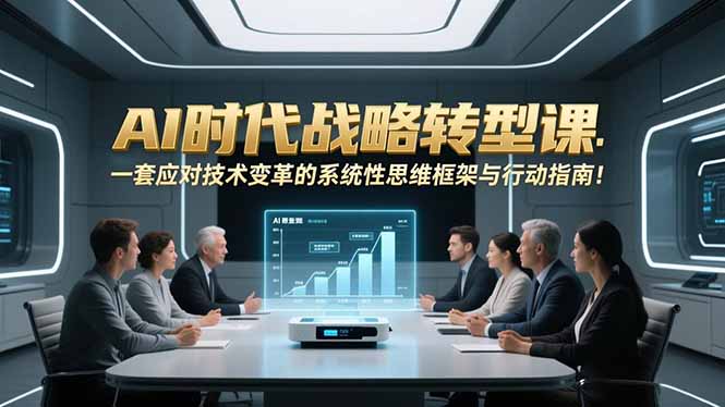 AI时代战略转型课：一套应对技术变革的系统性思维框架与行动指南！-搞薯条网