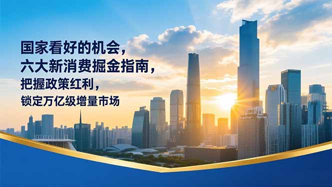 某付费文章：国家看好的机会，六大新消费掘金指南，把握政策红利，锁定万亿级增量市场-搞薯条网