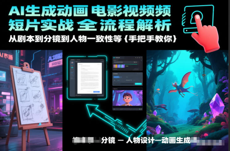 AI生成动画电影视频短片实战全流程解析，从剧本到分镜到人物一致性等手把手教你-搞薯条网