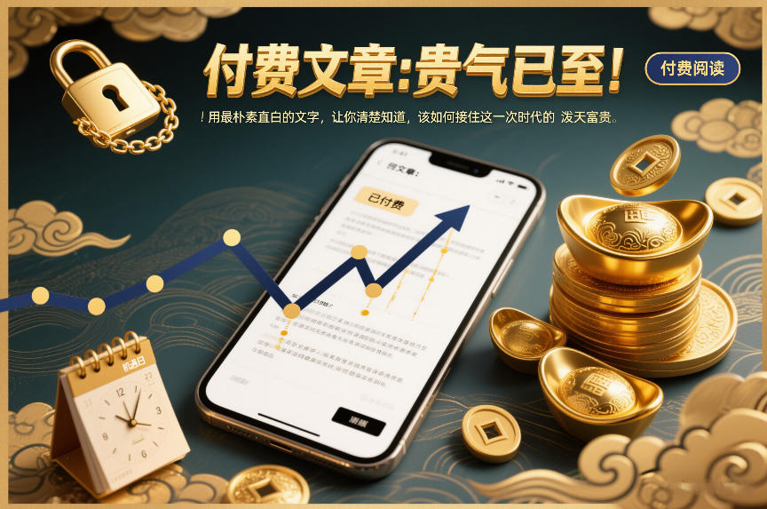 付费文章:贵气已至!用最朴素直白的文字,让你清楚知道,该如何接住这一次时代的泼天富贵-搞薯条网