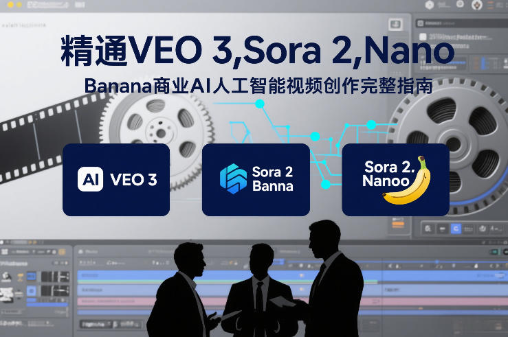 精通VEO 3，Sora 2，Nano Banana商业AI人工智能视频创作完整指南-搞薯条网