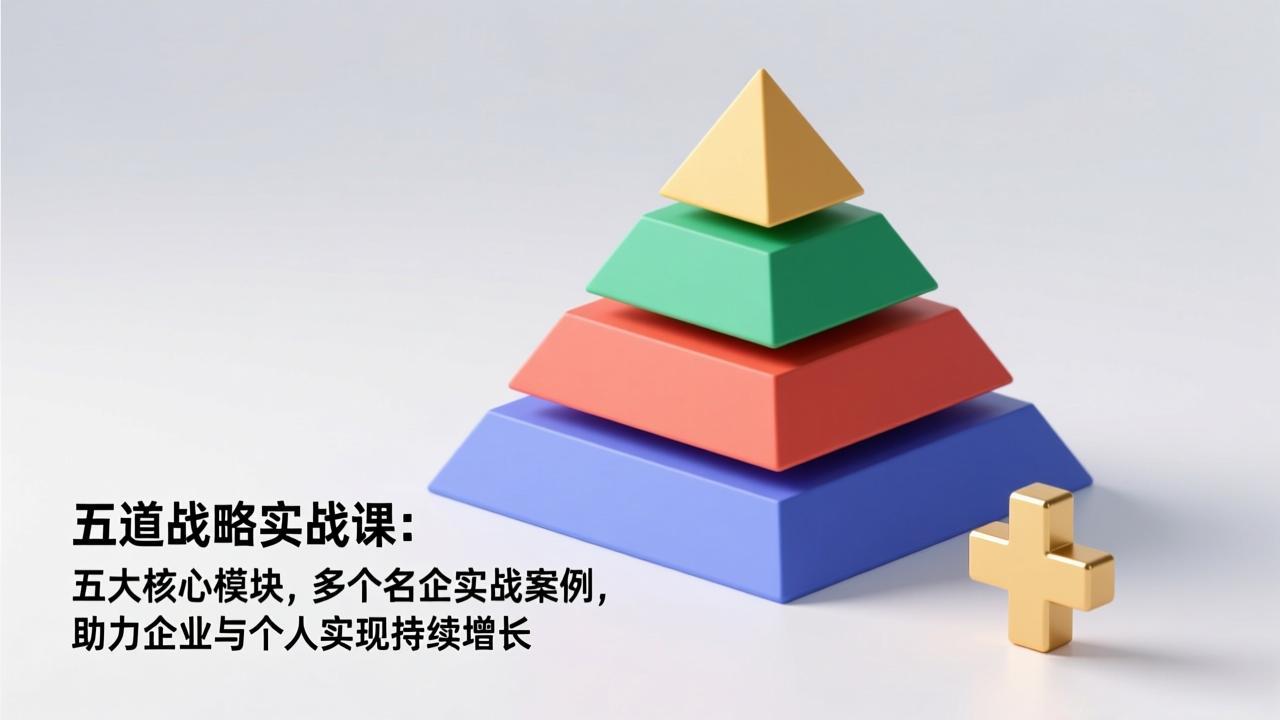 五道战略实战课：五大核心模块，多个名企实战案例，助力企业与个人实现持续增长-搞薯条网
