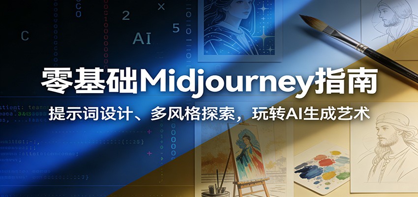 零基础Midjourney指南：提示词设计、多风格探索，玩转AI生成艺术-搞薯条网