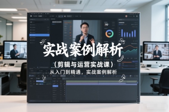 剪辑与运营实战课,从入门到精通,实战案例解析(更新2026)-搞薯条网