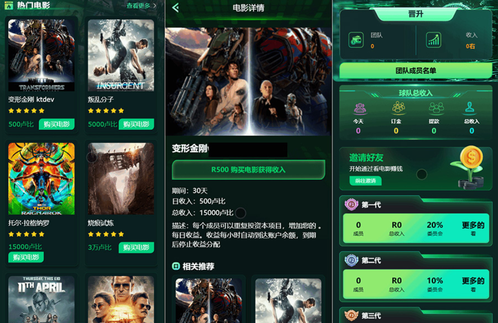 Flickiri Fun海外电影投资理财源码 电影投资正规平台 影视理财类源码-搞薯条网