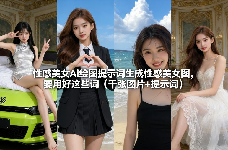 性感美女Ai绘图提示词生成性感美女图，要用好这些词(千张图片+提示词)-搞薯条网