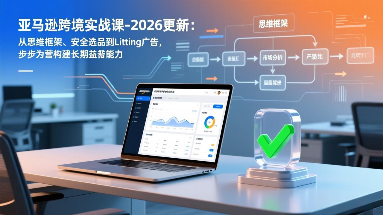 亚马逊跨境实战课-2026更新：从思维框架、安全选品到Listing广告，步步为营构建长期盈利能力-搞薯条网