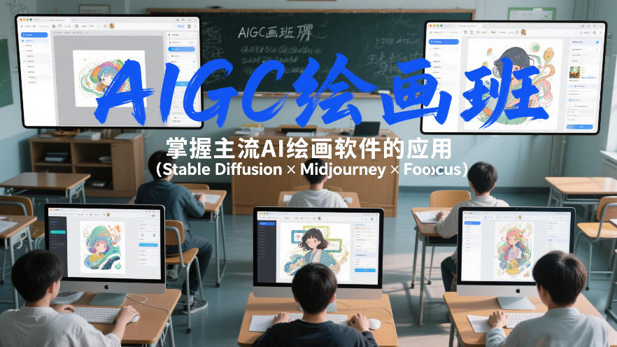 AIGC绘画班，掌握主流Ai绘画软件的应用(Stable Diffusion x Midjourney x Fooocus)-搞薯条网
