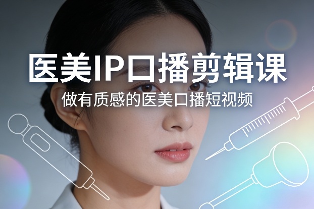 医美IP口播剪辑课，做有质感的医美口播短视频-搞薯条网