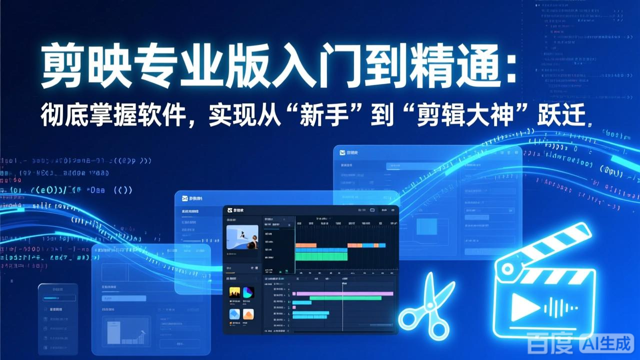 剪映专业版入门到精通：彻底掌握软件，实现从“新手”到“剪辑大神”跃迁-搞薯条网