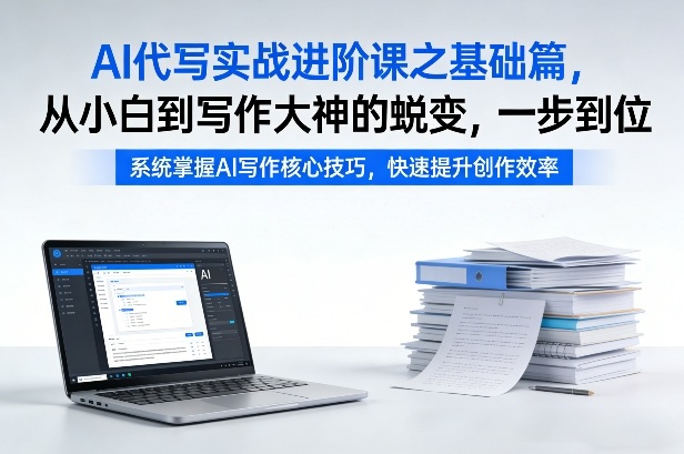 AI代写实战进阶课之基础篇，从小白到写作大神的蜕变，一步到位【揭秘】-搞薯条网