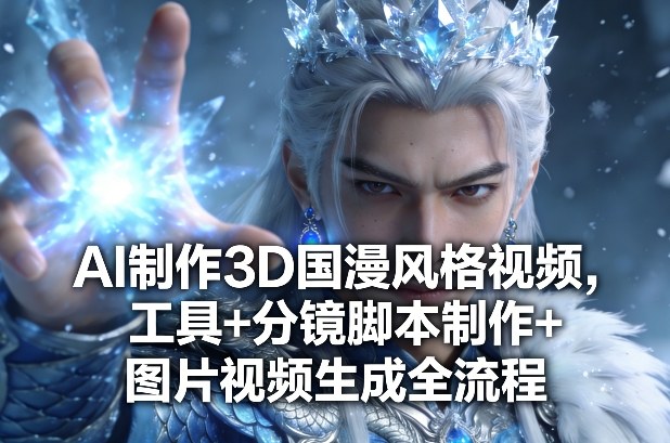 AI制作3D国漫风格视频，工具+分镜脚本制作+图片视频生成全流程-搞薯条网