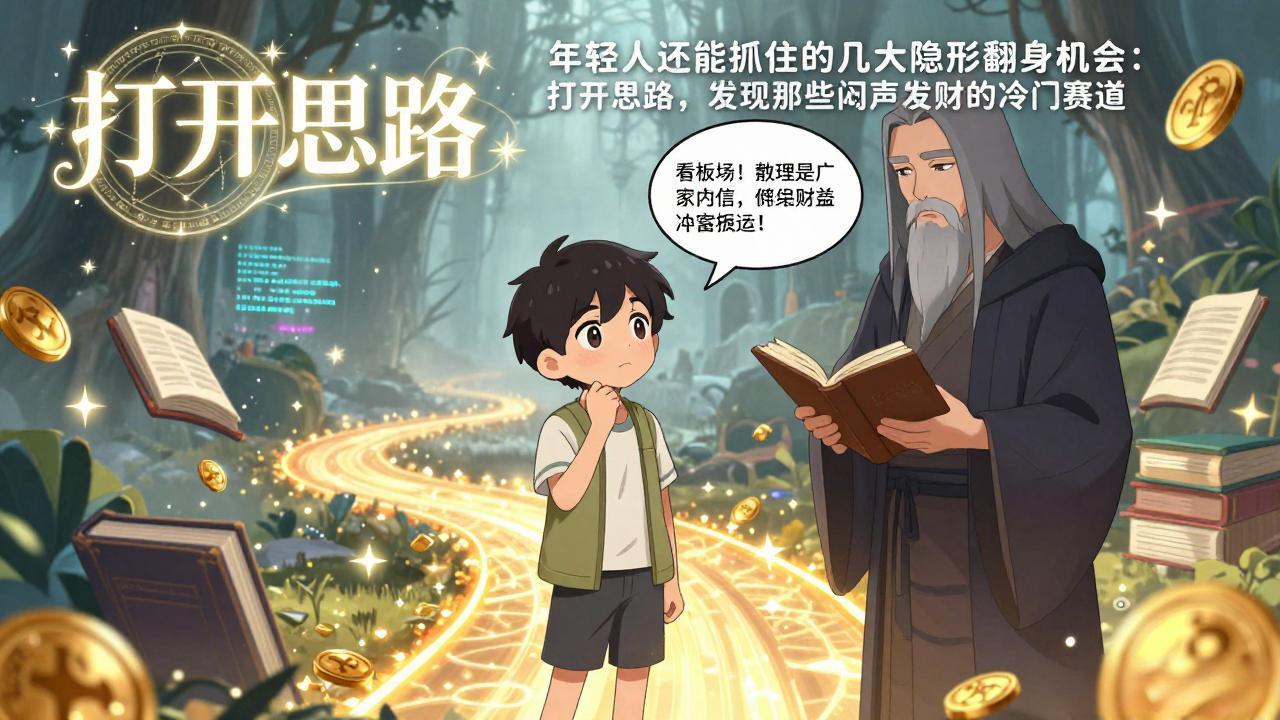 付费文1+2：年轻人还能抓住的几大隐形翻身机会：打开思路，发现那些闷声发财的冷门赛道-搞薯条网