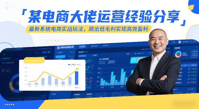 某电商大佬运营经验分享,最新系统电商实战玩法,跳出低毛利实现高效盈利(更新)-搞薯条网