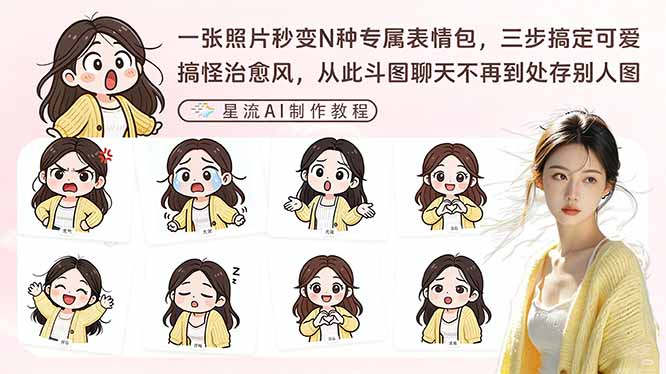 一张照片秒变N种专属表情包，三步搞定可爱搞怪治愈风，从此斗图聊天不再到处存别人图-搞薯条网