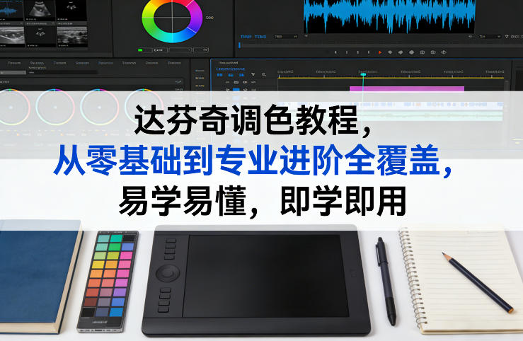 达芬奇调色教程，从零基础到专业进阶全覆盖，易学易懂，即学即用-搞薯条网