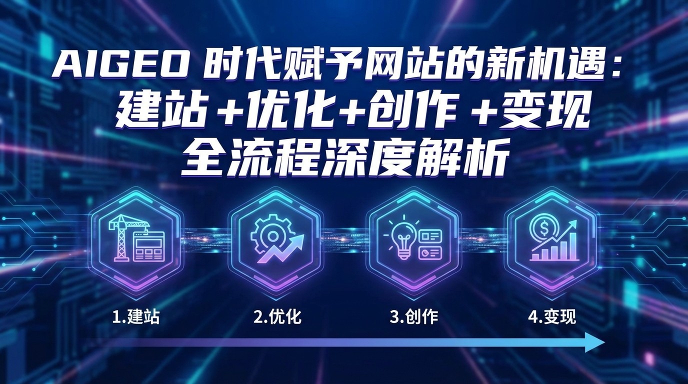 AIGEO+时代赋予网站的新机遇：建站+优化+创作+变现+全流程深度解析-搞薯条网