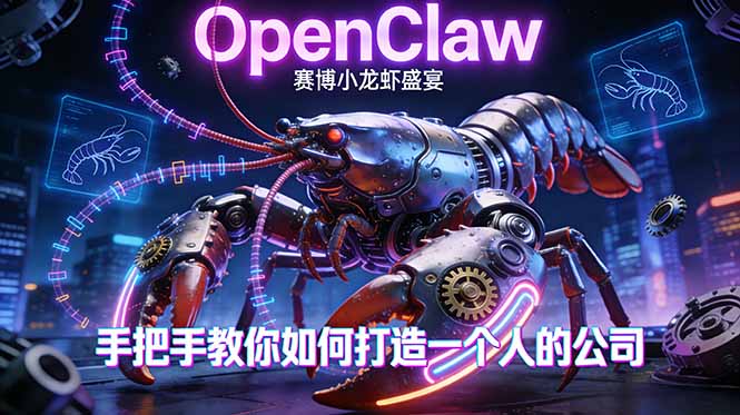 OpenClaw，小龙虾-从产品到爆款的成长之路，手把手教你如何打造一个人的公司-搞薯条网