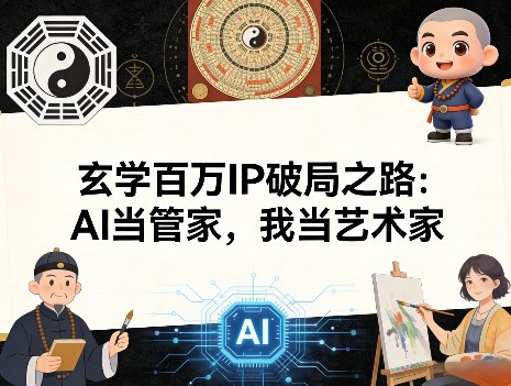 玄学百万IP破局之路:AI当管家,我当艺术家-搞薯条网