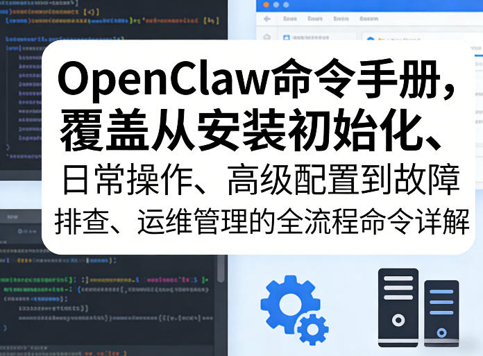OpenClaw命令手册，覆盖从安装初始化、日常操作、高级配置到故障排查、运维管理的全流程命令详解-搞薯条网