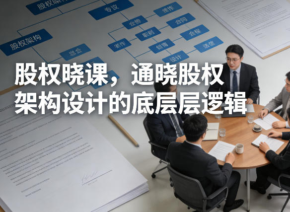 股权晓课，通晓股权架构设计的底层逻辑-搞薯条网