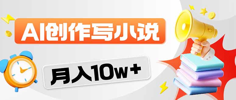 2026风口项目AI写小说 轻松实现月入10w+-搞薯条网