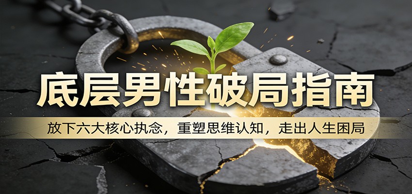 底层男性破局指南：放下六大核心执念，重塑思维认知，走出人生困局-搞薯条网