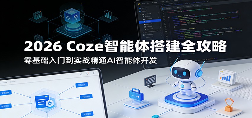 2026 Coze智能体搭建全攻略：零基础入门到实战精通AI智能体开发-搞薯条网