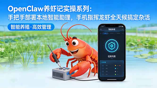 OpenClaw养虾记实操系列-更新：手把手部署本地智能助理，手机指挥龙虾全天候搞定杂活-搞薯条网