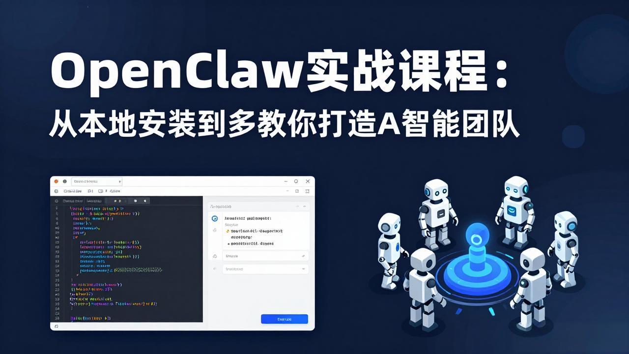 OpenClaw实战课程：从本地安装到多Agent协同，手把手教你打造AI智能团队-搞薯条网