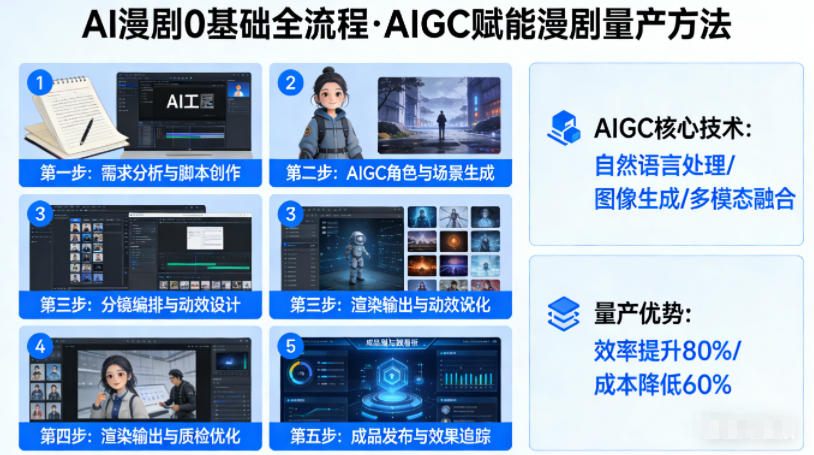 AI漫剧0基础全流程，快速掌握AIGC赋能的漫剧量产方法-搞薯条网