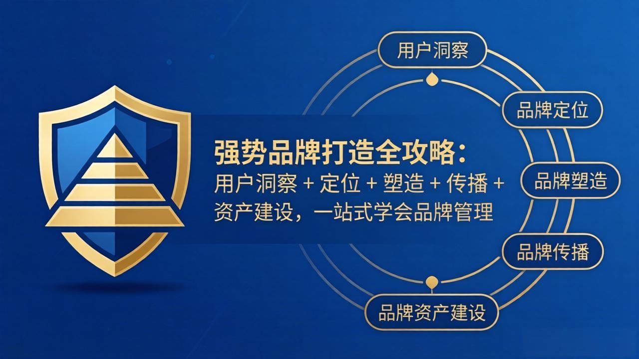 强势品牌打造全攻略：用户洞察 + 定位 + 塑造 + 传播 + 资产建设，一站式学会品牌管理-搞薯条网