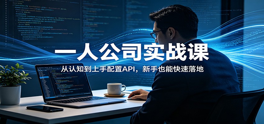一人公司实战课:从认知到上手配置API,新手也能快速落地-搞薯条网