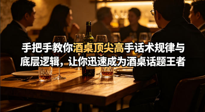 付费文章：手把手教你酒桌顶尖高手话术规律与底层逻辑，让你迅速成为酒桌话题王者(二十年全网独家经验分享)-搞薯条网
