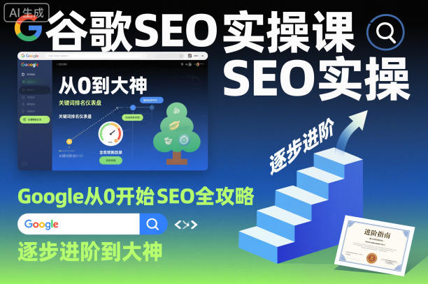 谷歌SEO实操课，Google从0开始SEO全攻略，逐步进阶到大神(更新26年)-搞薯条网