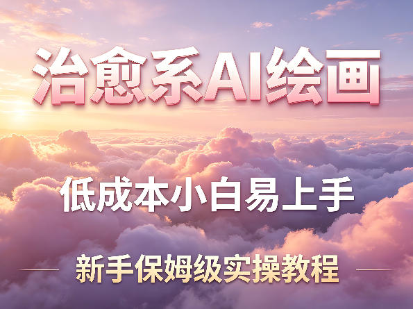 治愈系AI绘画提示词项目，低成本小白易上手，每天10分钟，新手保姆级实操教程-搞薯条网