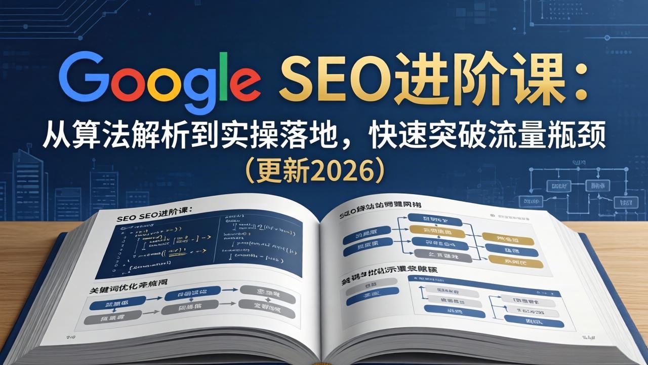Google SEO进阶课:从算法解析到实操落地,快速突破流量瓶颈(更新2026-搞薯条网