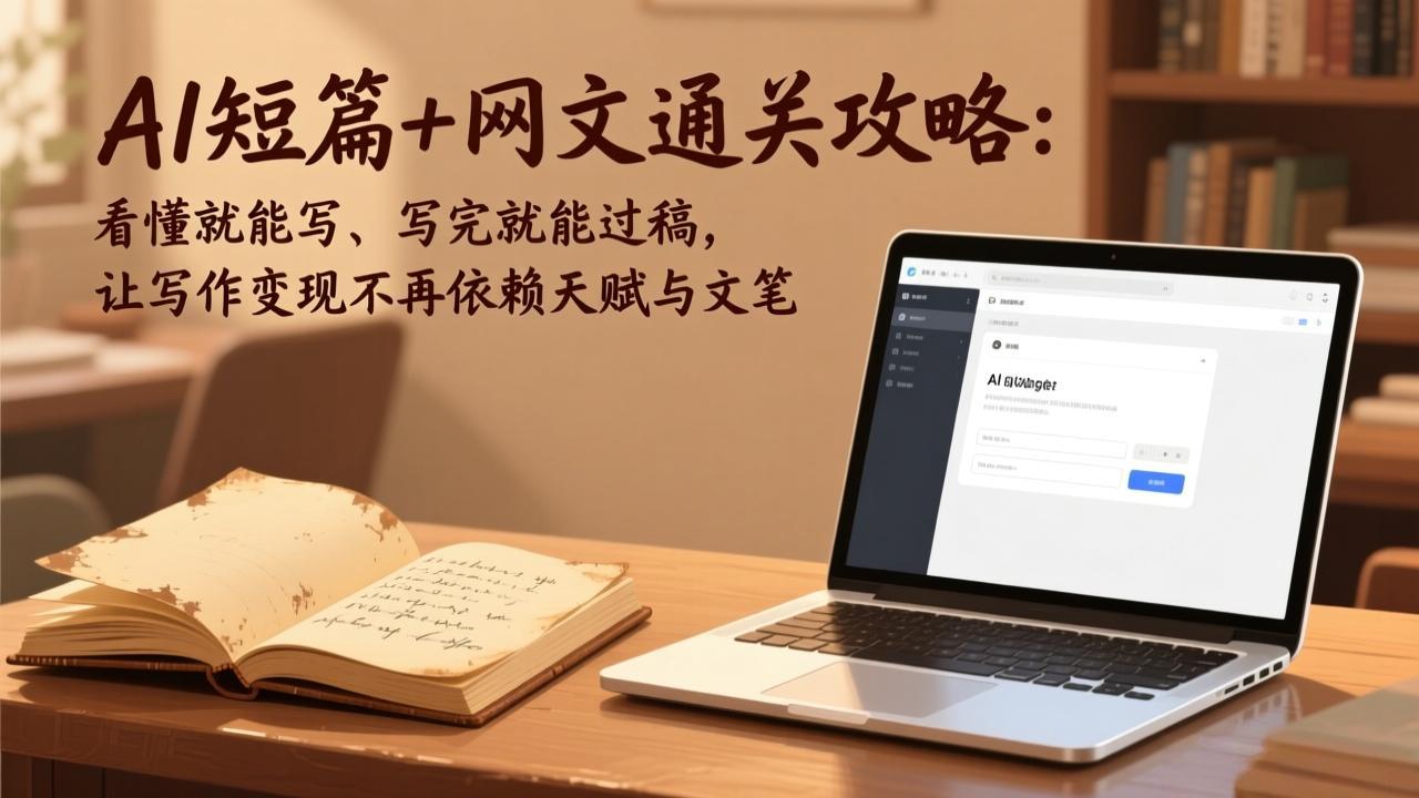 AI短篇+网文通关攻略-更新4月：看懂就能写、写完就能过稿，让写作变现不再依赖天赋与文笔-搞薯条网