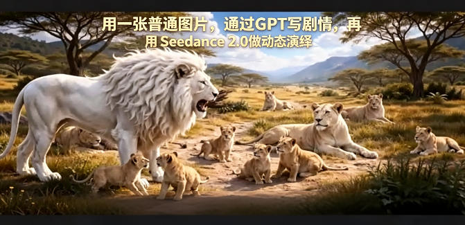 用一张普通图片，通过GPT写剧情，再用Seedance 2.0做动态演绎，居然能生成迪士尼风格搞笑动画-搞薯条网
