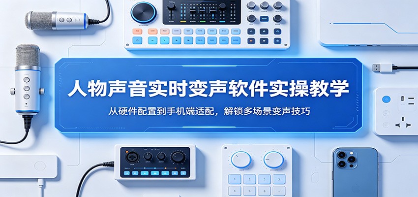 人物声音实时变声软件实操教学：从硬件配置到手机端适配，解锁多场景变声技巧-搞薯条网