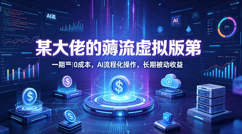 某大佬的薅流虚拟版第一期丨0成本，AI流程化操作，长期被动收益-搞薯条网