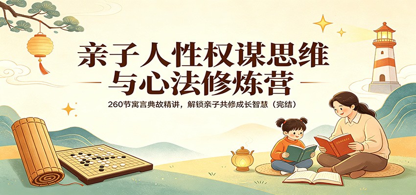 亲子人性权谋思维与心法修炼营：260节寓言典故精讲，解锁亲子共修成长智慧(完结)-搞薯条网
