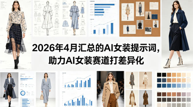 2026年4月汇总的AI女装提示词，助力AI女装赛道打差异化-搞薯条网