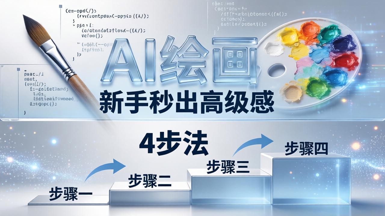 AI绘画入门别再硬磕了！即梦4步法：万能提示词公式+BRTR框架，新手秒出高级感-搞薯条网