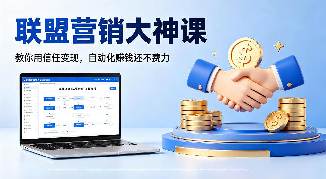 联盟营销大神课，教你用信任变现，自动化賺钱还不费力【原创双语字幕】-搞薯条网