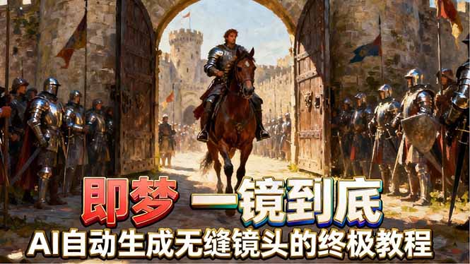 即梦AI一镜到底终极教程，智能补帧+运镜技巧，AI自动生成无缝丝滑长镜头高效出片-搞薯条网