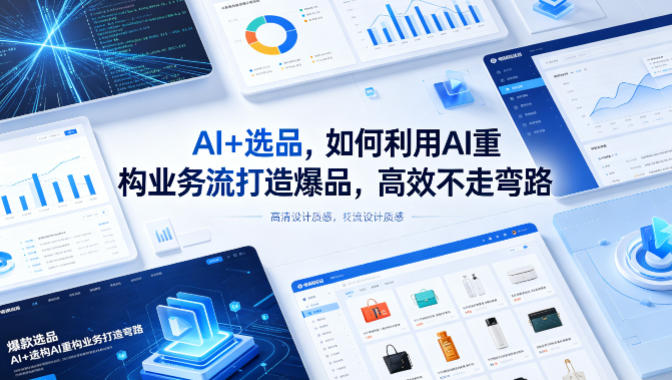 AI+选品，如何利用AI重构业务流打造爆品，高效不走弯路-搞薯条网