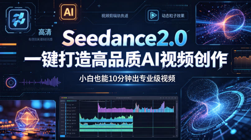 Seedance2.0一键打造高品质AI视频创作，小白也能10分钟出专业级视频-搞薯条网